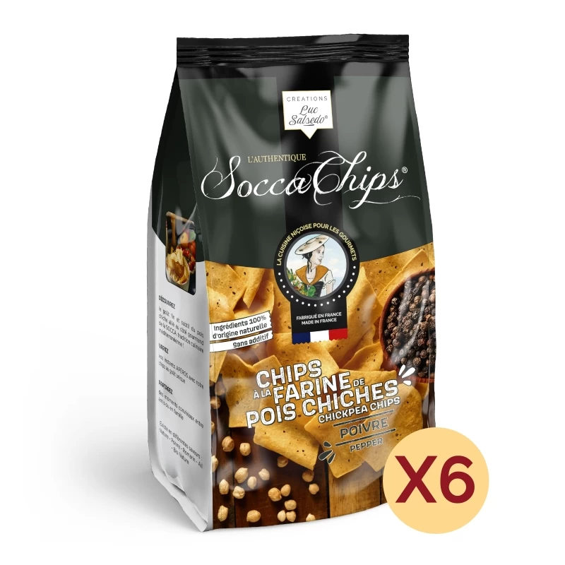 Socca Chips® PEPPER x6