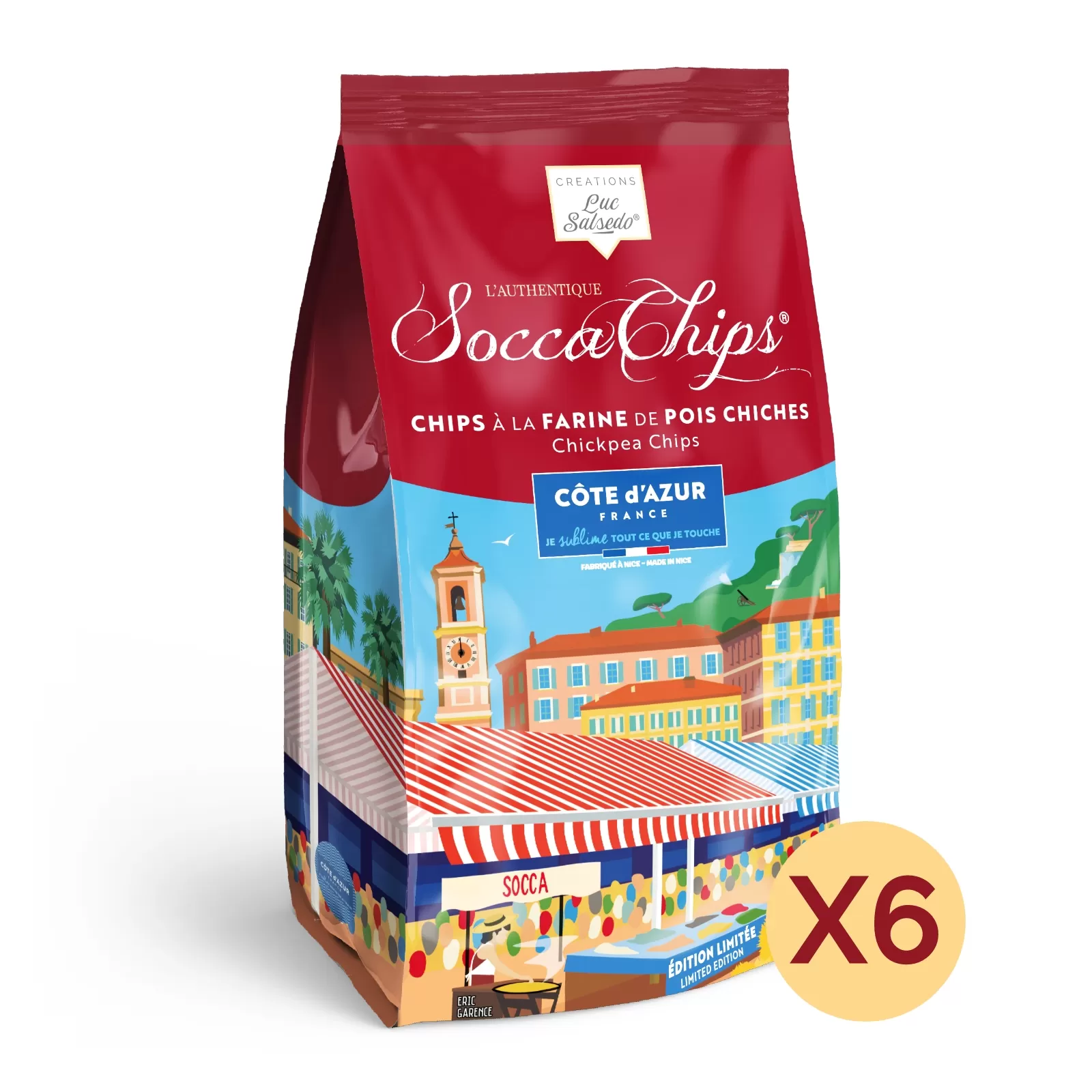 Socca Chips®  LIMITED.ED x6