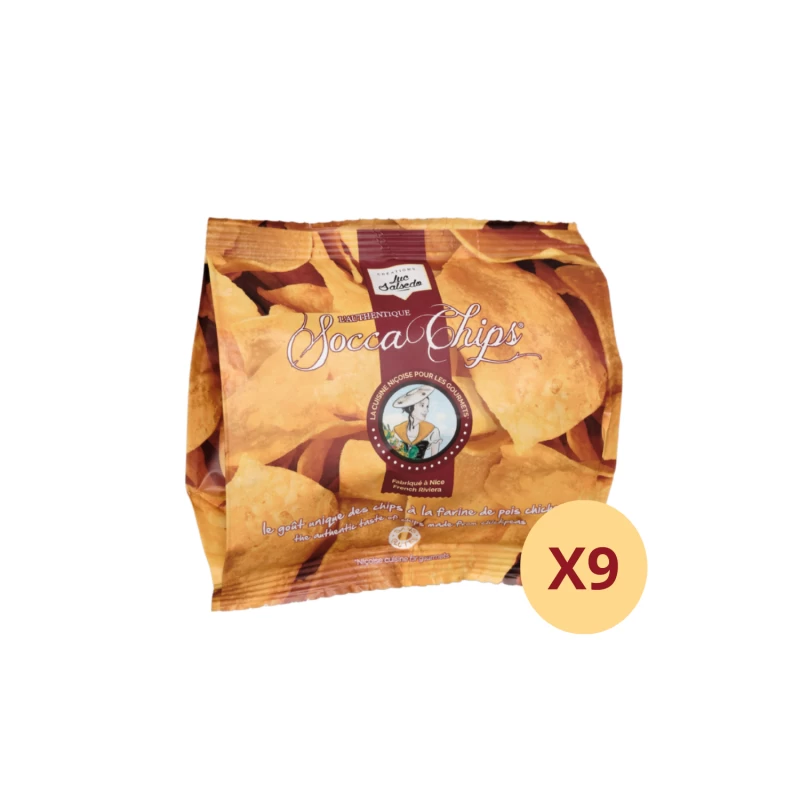 Socca Chips® POCKETS nature x9